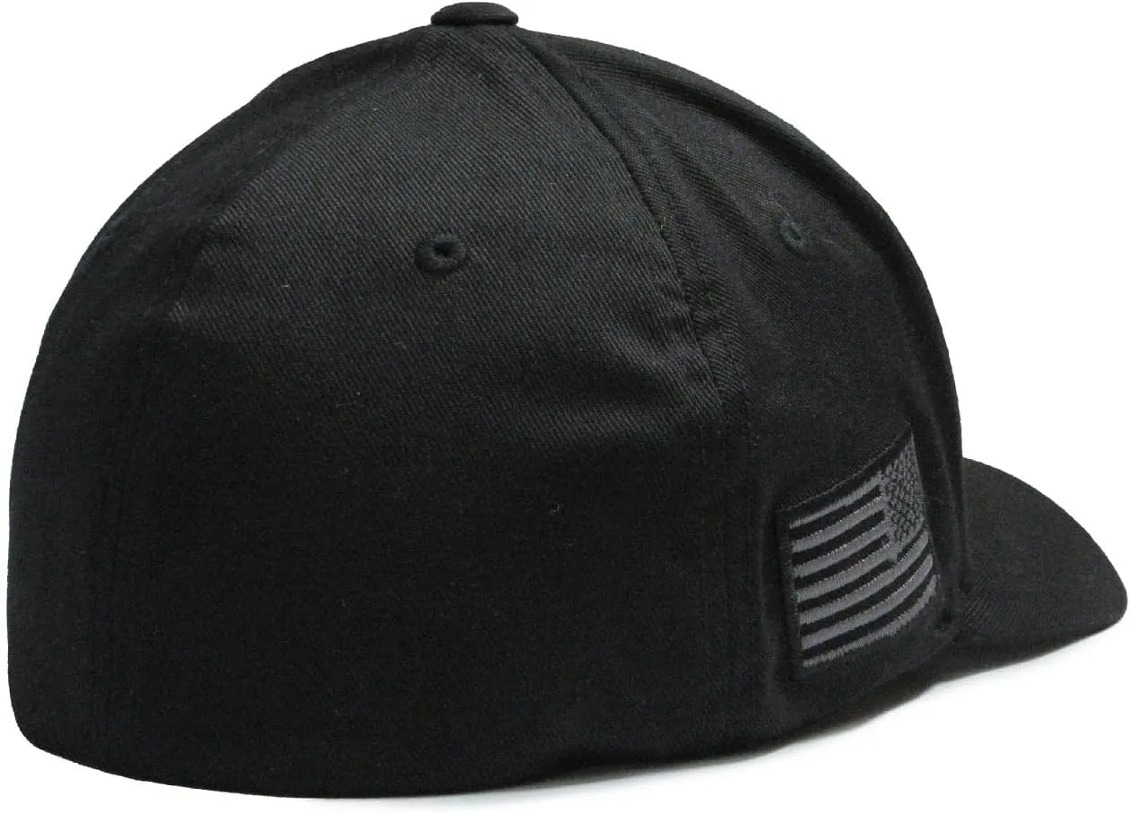 1776 Betsy Ross 13 Colonies 13 Stars 2A hat Black/Gray Cap Fit for Life Cap