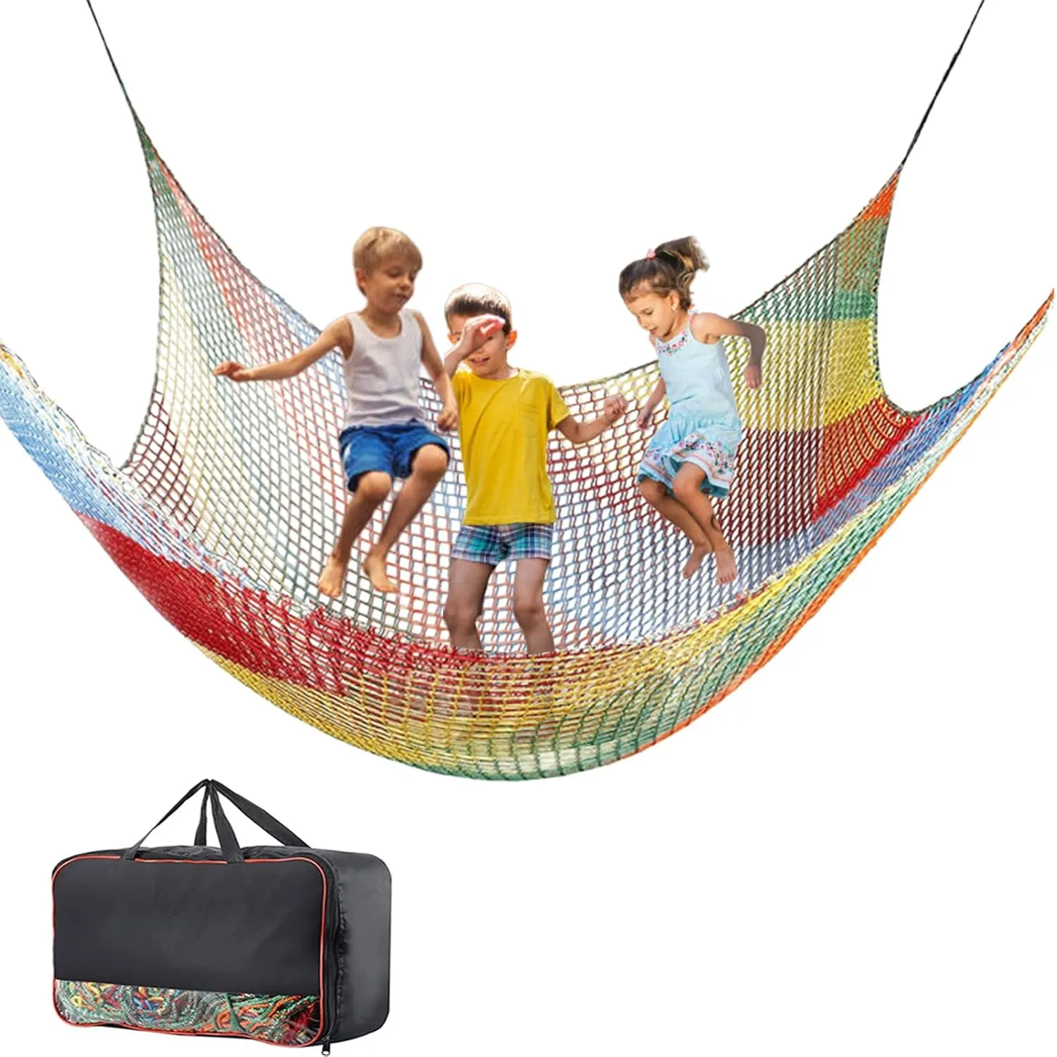 6.6 x 9.9 ft Playground Safety Net, Durable Polyester Climbing Cargo Net for Tree House, Back Yard Playground
