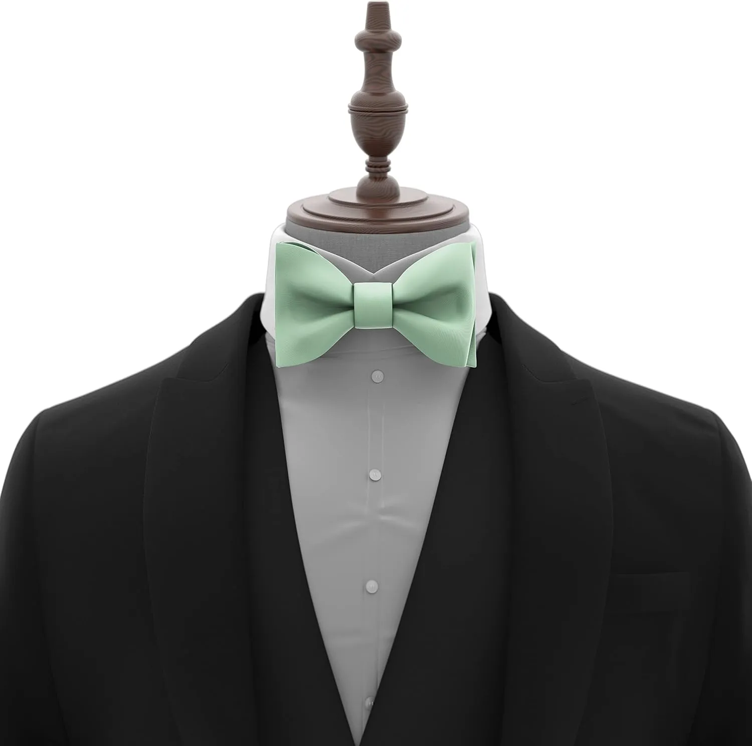 Adam Young Men's Self Tie Bow Tie Sets w/Pocket Squares & Cufflinks Sami-Glossy Satin Classy Bowtie for Tuxedo Faux Silk