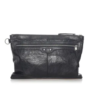 Balenciaga Motocross Classic Clip Clutch Bag (SHG-32738)
