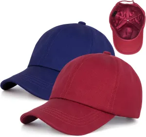 Baseball Cap Satin Lined Interior for Men and Women,Adjustable Baseball Cap Dad Golf Sun Hats