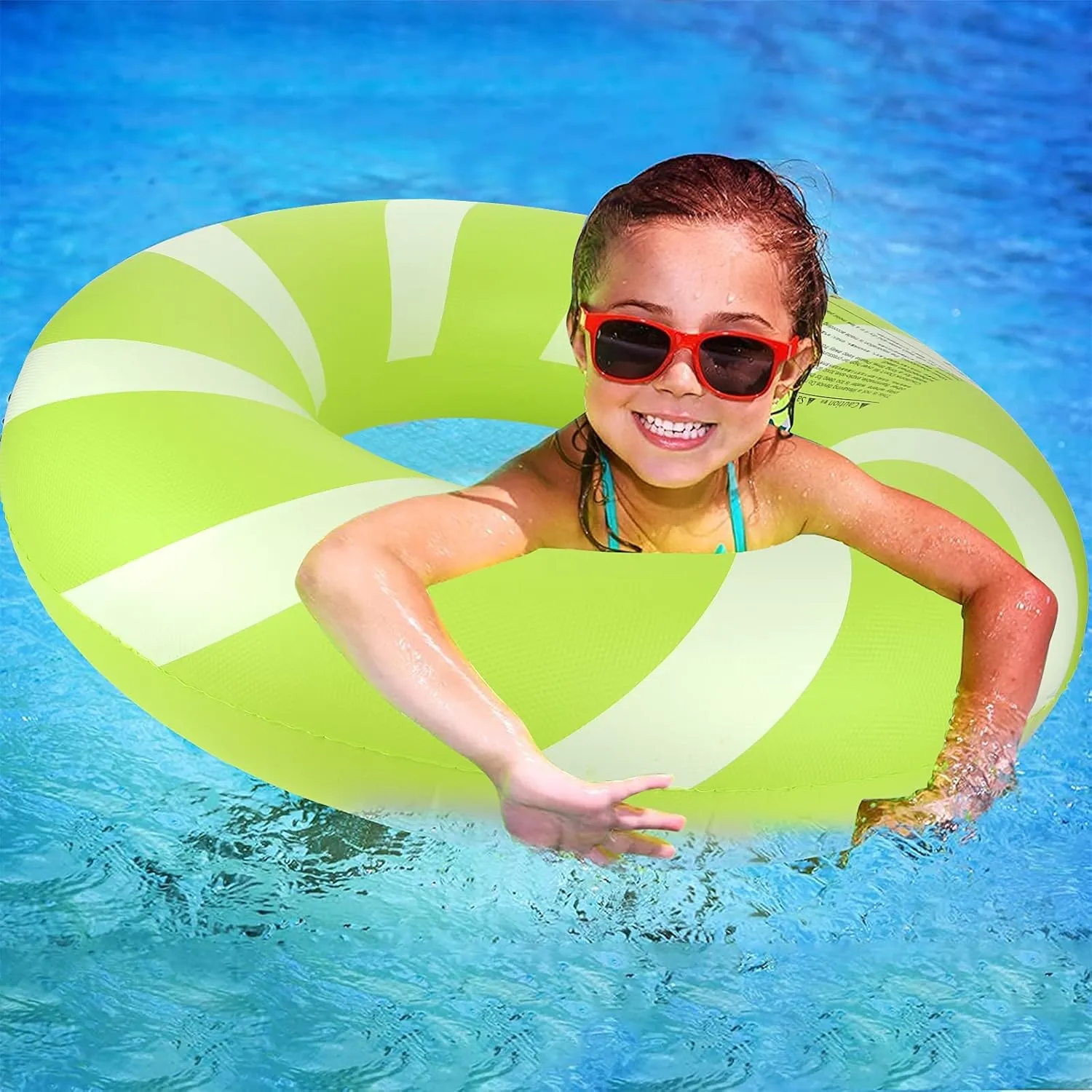 Bestrip Pool Floats Adult Size for Kids Age 8-12 Adults Inflatable Floats Swimming Ring Toys Beach Pool Party Lake Use