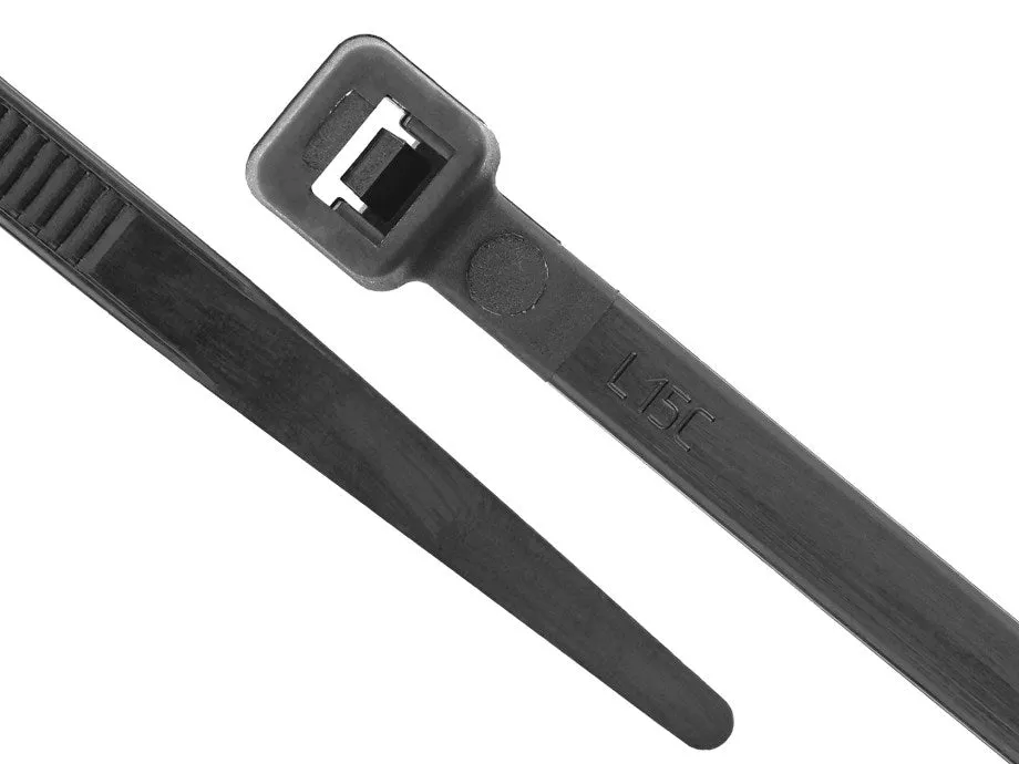 Cable Ties, 6" black (100)