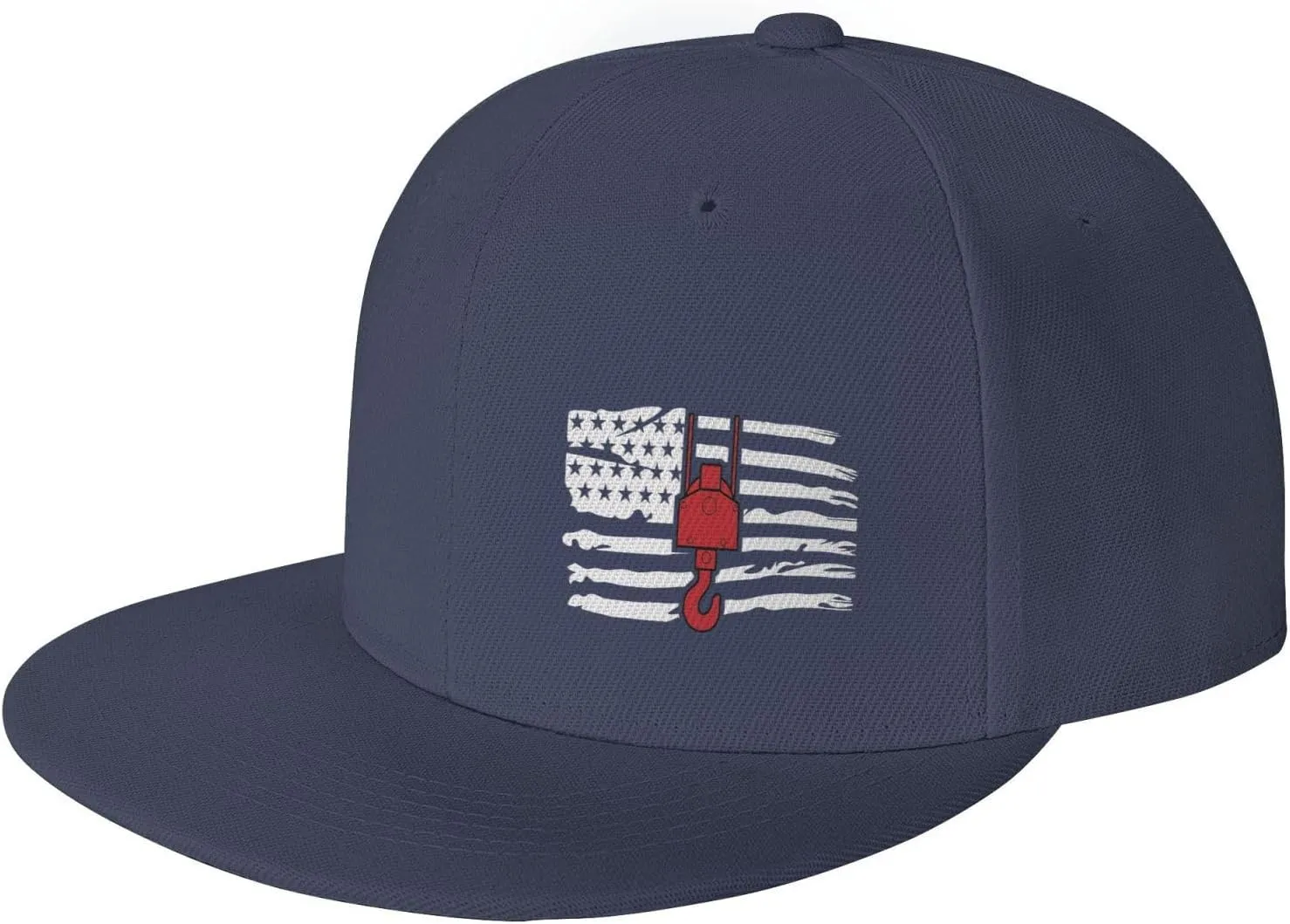 Crane Operator America Flag Flat Bill Baseball Cap Funny Snapback Hat Hip Hop Adjustable Dad Trucker Hats