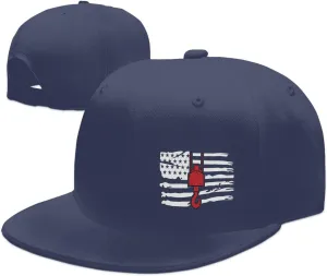 Crane Operator America Flag Flat Bill Baseball Cap Funny Snapback Hat Hip Hop Adjustable Dad Trucker Hats