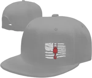 Crane Operator America Flag Flat Bill Baseball Cap Funny Snapback Hat Hip Hop Adjustable Dad Trucker Hats
