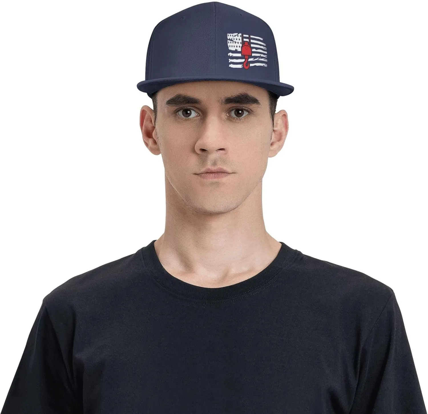 Crane Operator America Flag Flat Bill Baseball Cap Funny Snapback Hat Hip Hop Adjustable Dad Trucker Hats