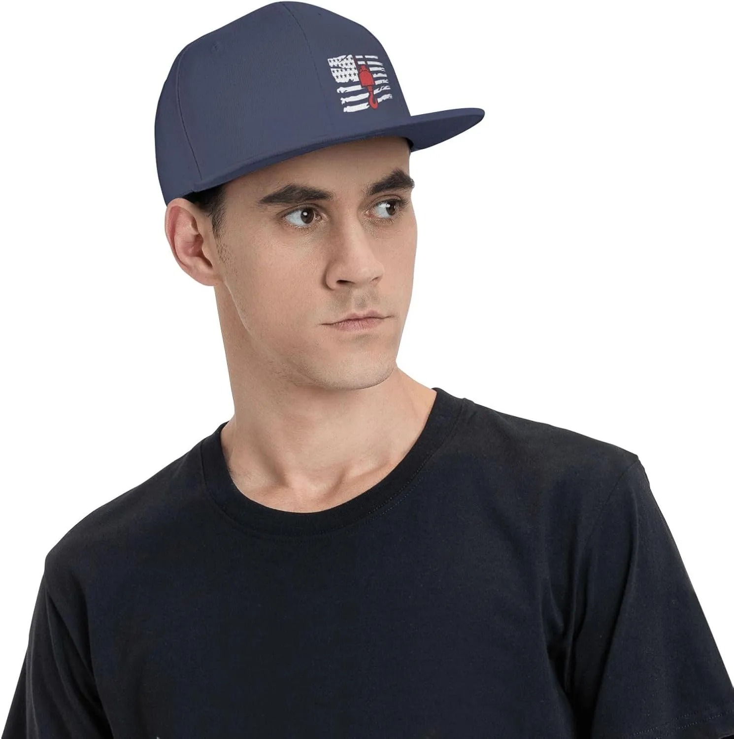 Crane Operator America Flag Flat Bill Baseball Cap Funny Snapback Hat Hip Hop Adjustable Dad Trucker Hats
