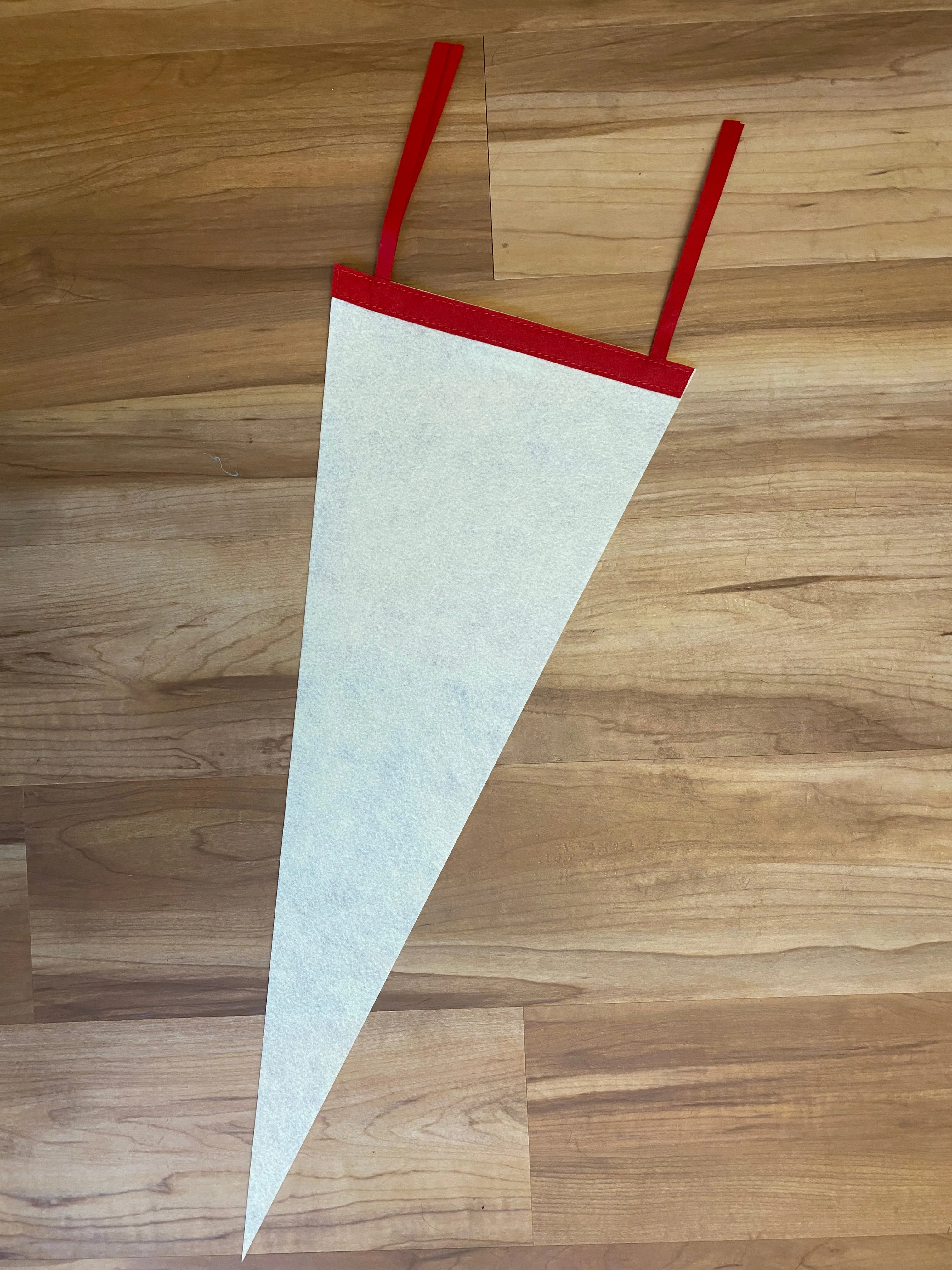 Custom Chain Stitch Wool Pennant
