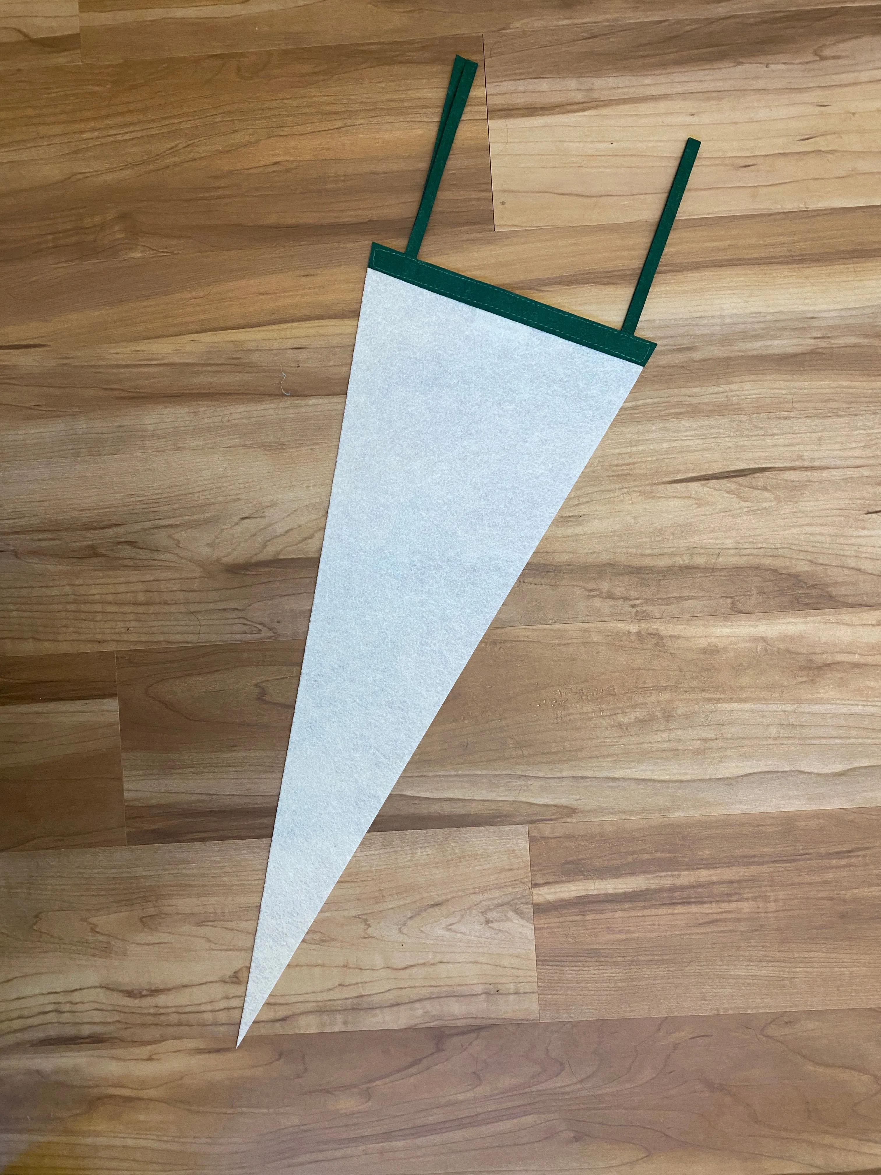 Custom Chain Stitch Wool Pennant