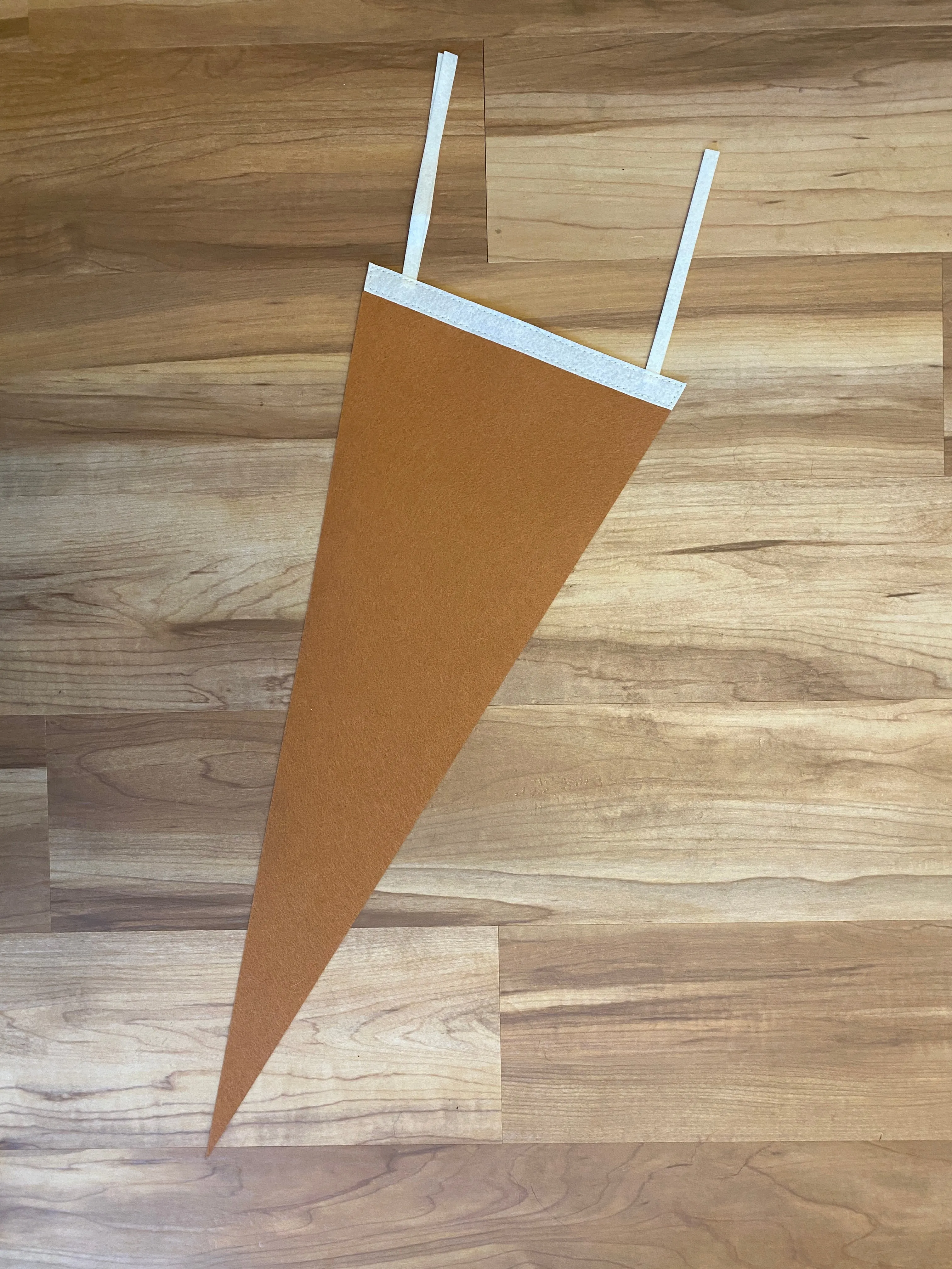 Custom Chain Stitch Wool Pennant