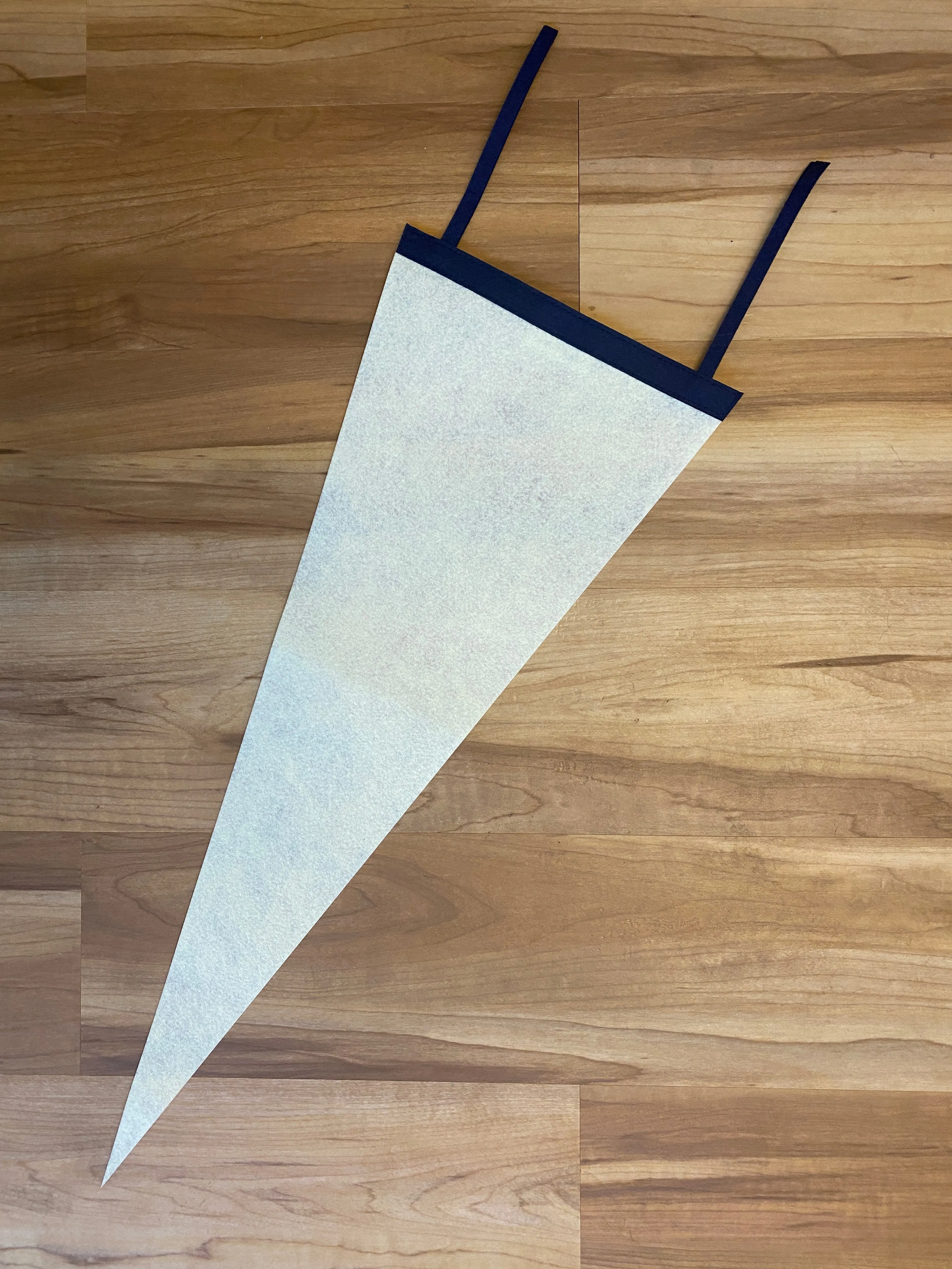 Custom Chain Stitch Wool Pennant