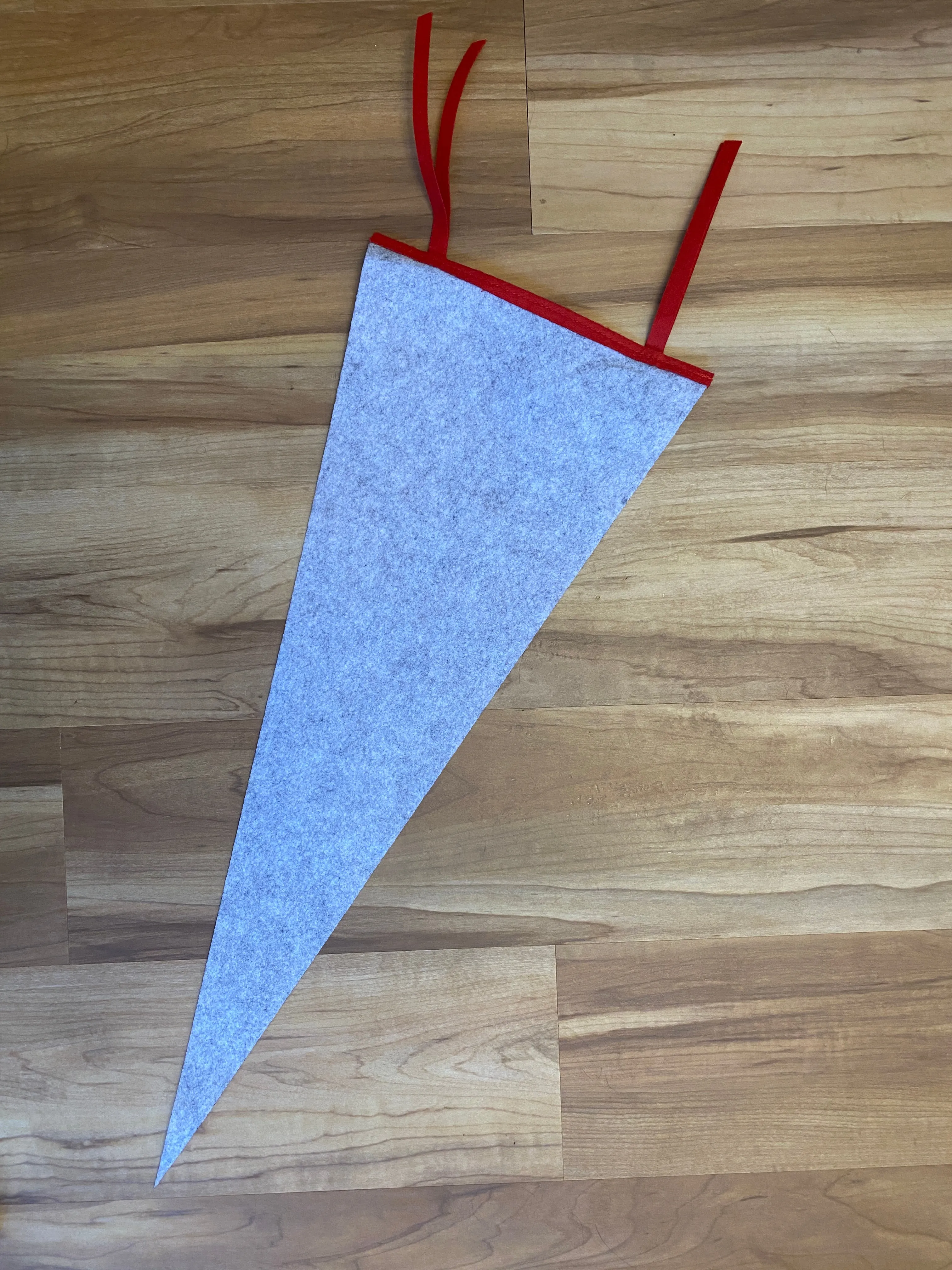 Custom Chain Stitch Wool Pennant