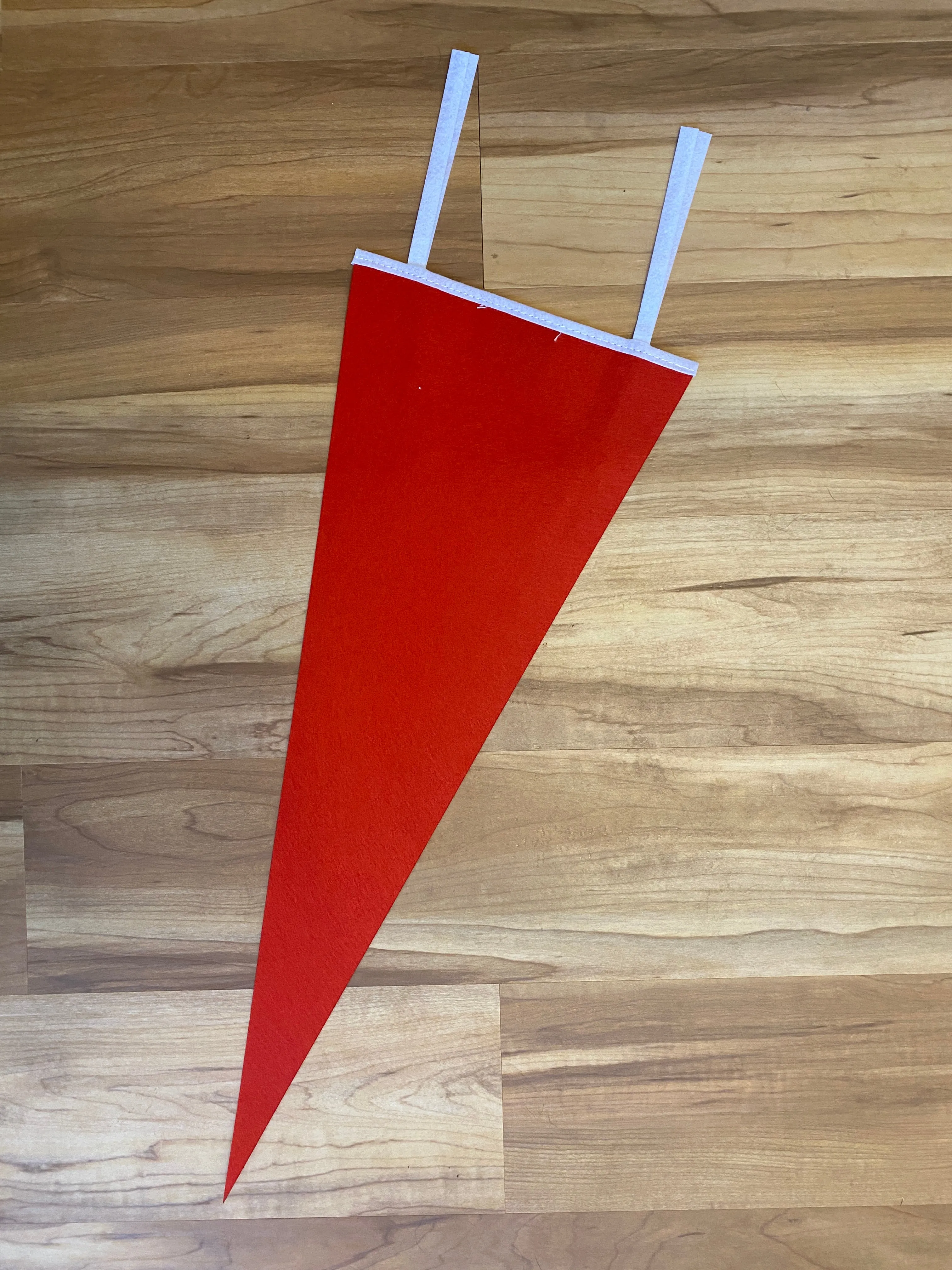 Custom Chain Stitch Wool Pennant