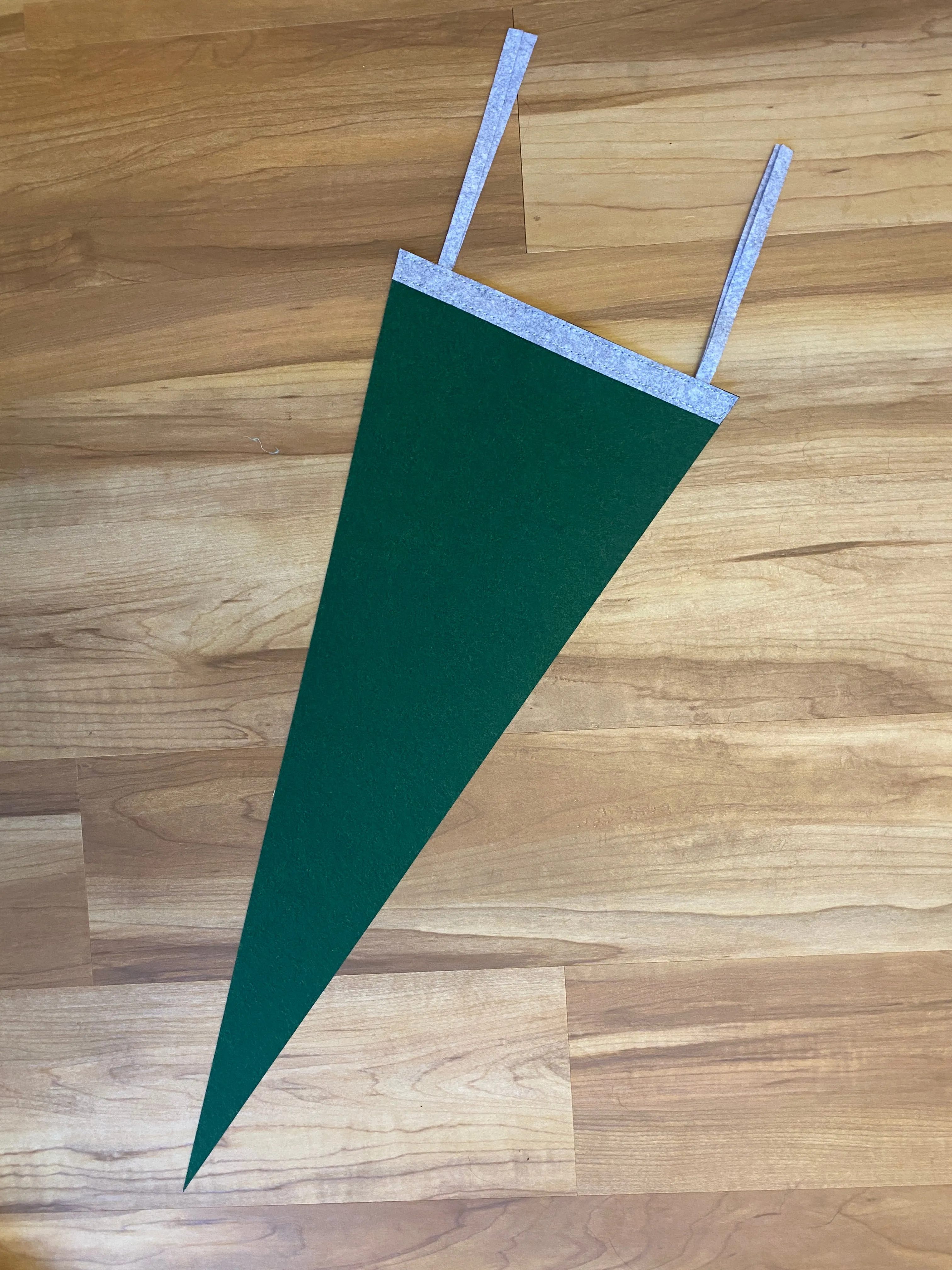 Custom Chain Stitch Wool Pennant