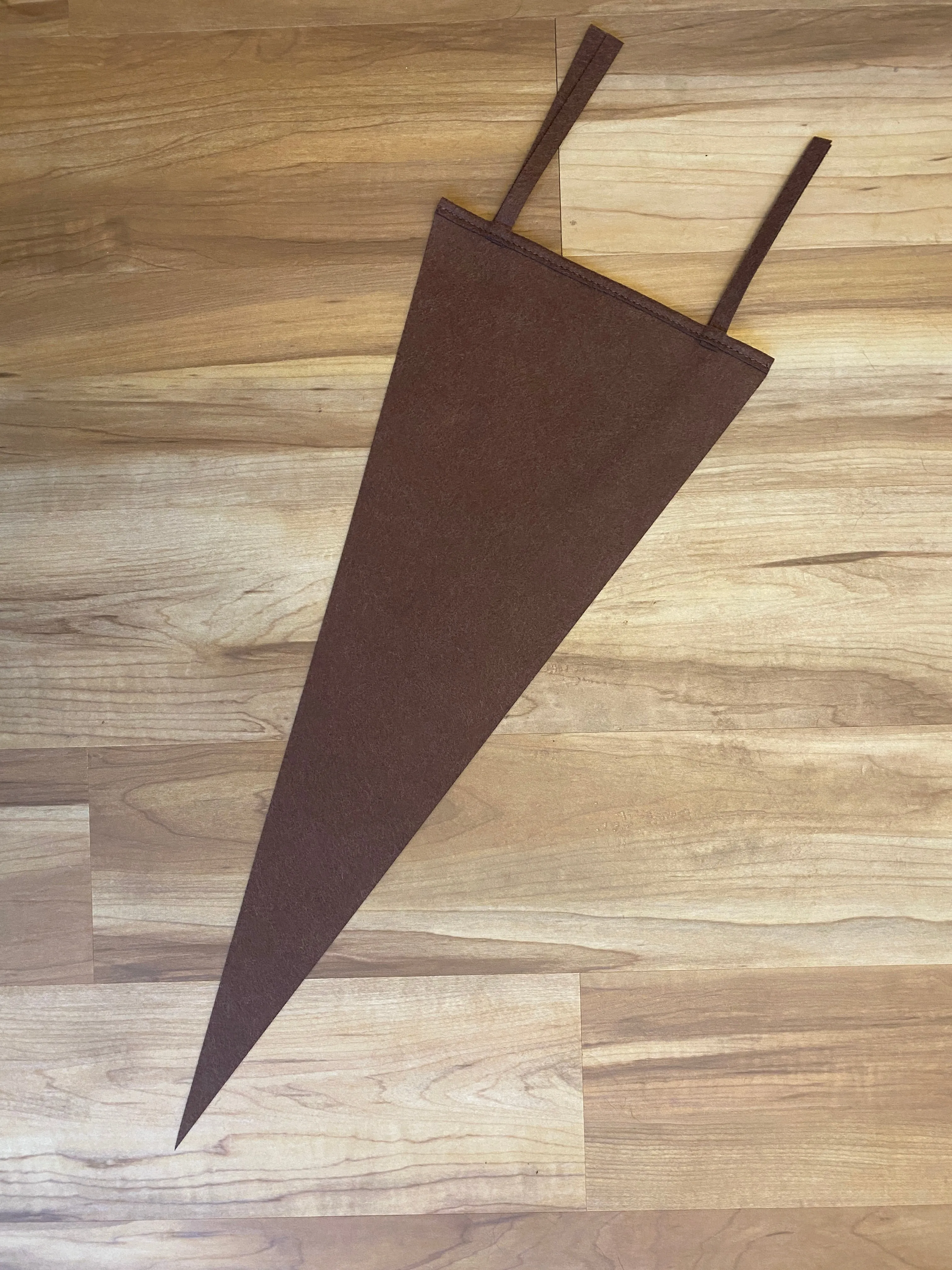 Custom Chain Stitch Wool Pennant
