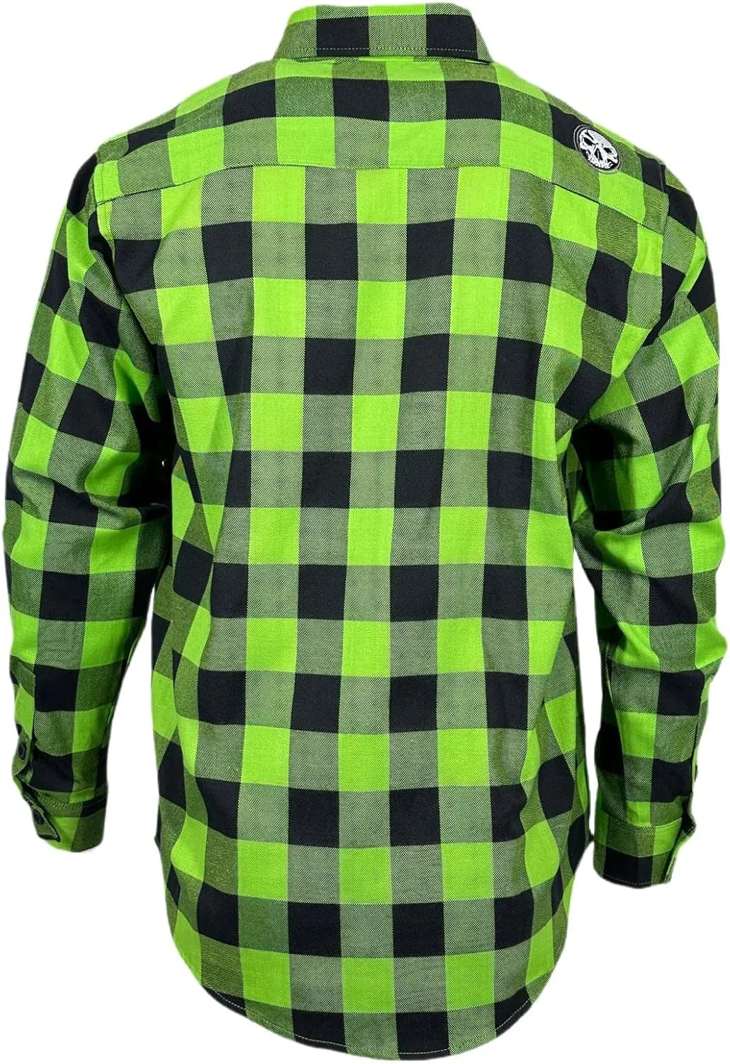 Demons Behind Me The Incredible H Green & Black Flannel (Hidden Snap Collars)