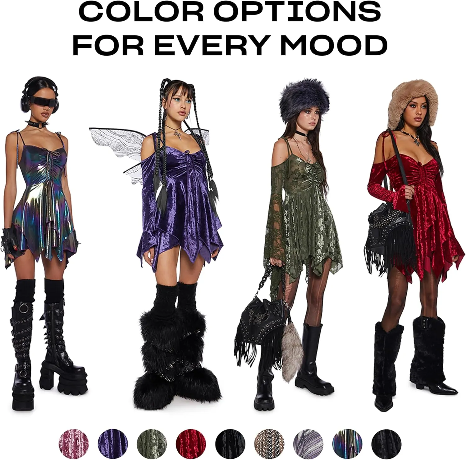 Dolls Kill F is for Fairies Handkerchief Dress by Current Mood Perfect for Fairycore Fashion