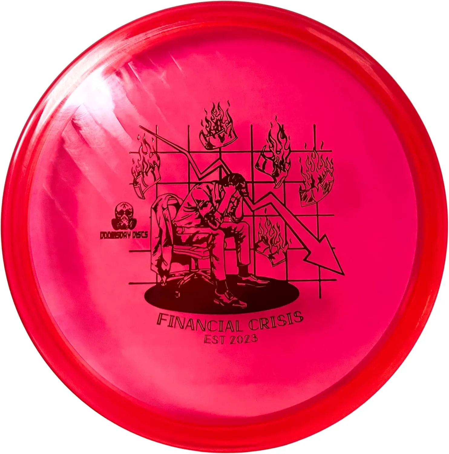 DOOMSDAY DISCS Crisis | Overstable Midrange Approach Disc for Seasoned Players | Tranlucent Premium Plastic