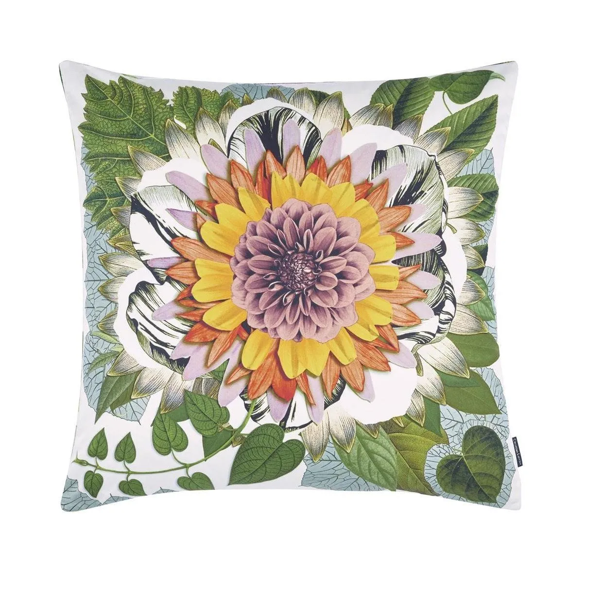 Double sided pillow FLOWERWORKS CAMELIA cotton satin