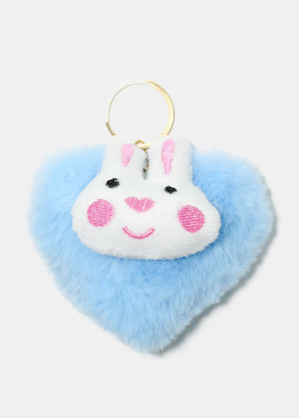Fuzzy Bunny Keychain