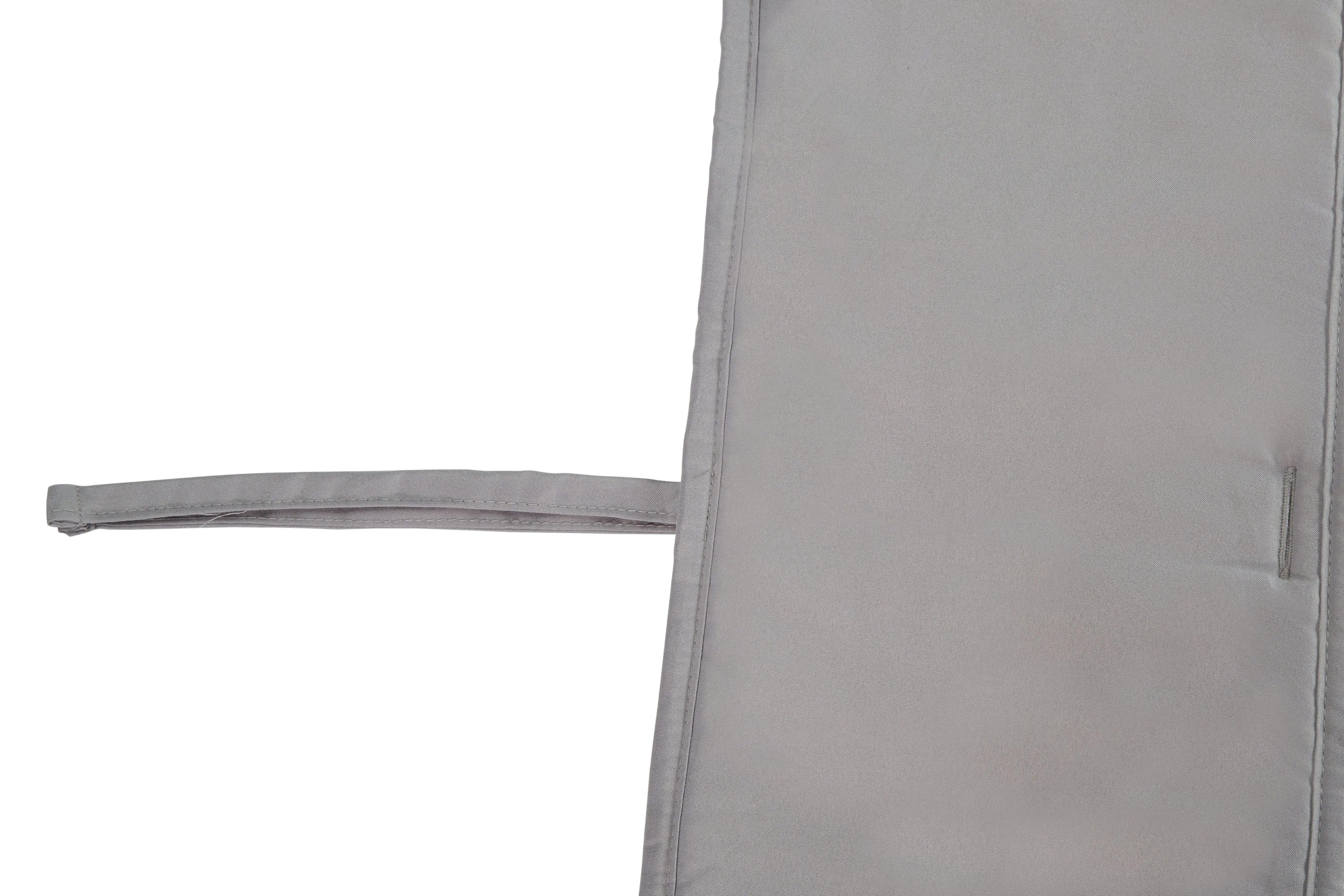 Grey 3-Piece Padded Baby Crib Rail Cover Set