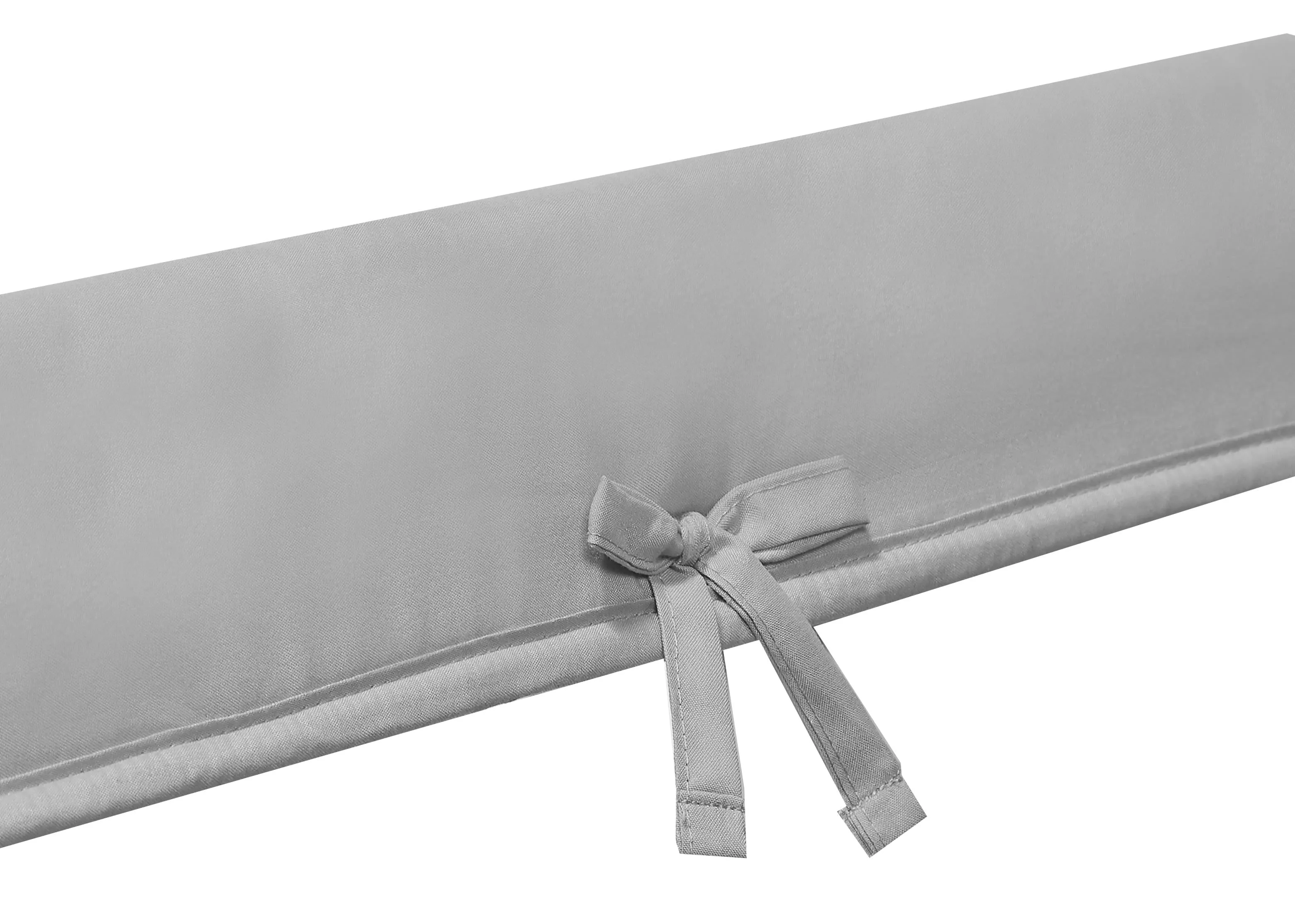 Grey 3-Piece Padded Baby Crib Rail Cover Set