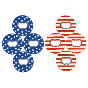 GSE Games & Sports Expert Set of 8 Replacement Washers with Bottle Opener for Washer Toss Game (American Flag)