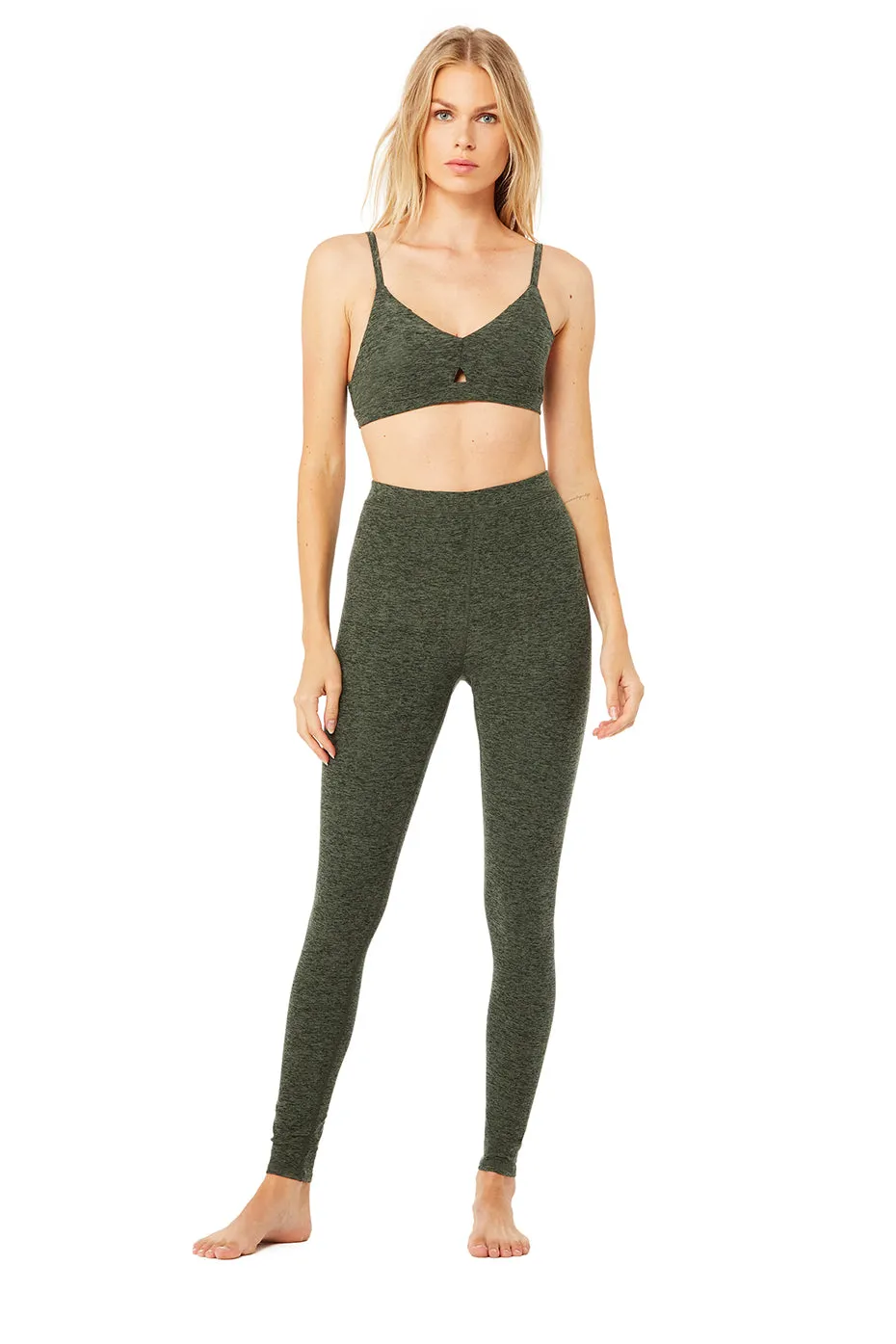 High-Waist Alosoft Flow Legging - Hunter Heather