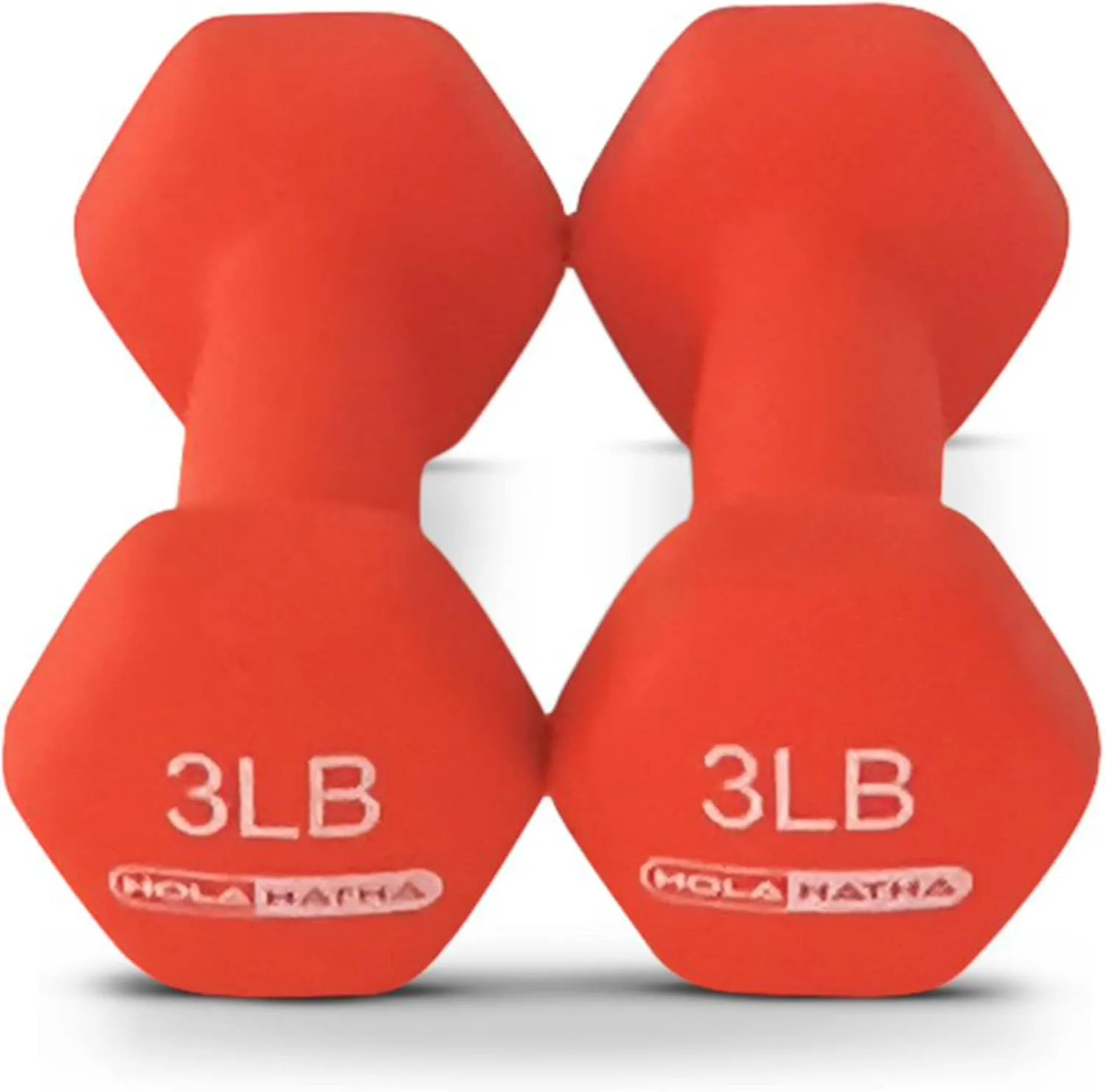 HolaHatha Neoprene Dumbbell Free Hand Weight Set with Rack, Ideal for Home Exercises to Gain Tone and Definition