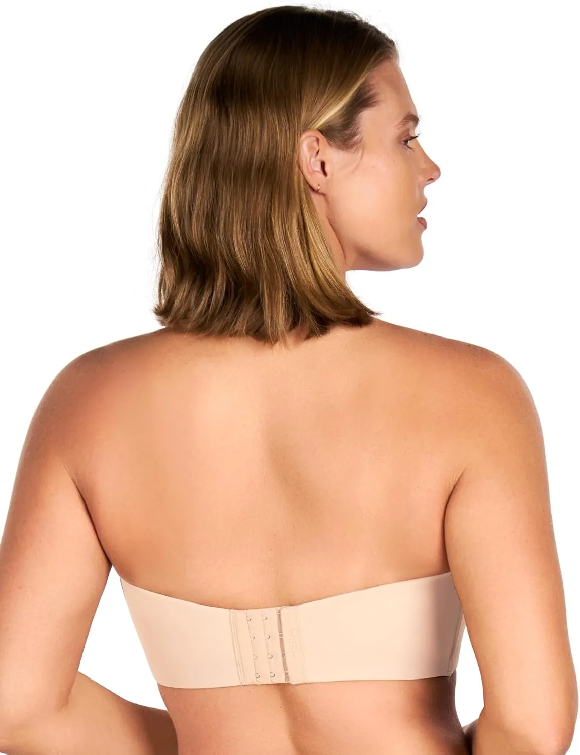 HSIA Strapless Bra for Big Bust Women, Plus Size Full Coverage Bandeau Fiery Bra Anti-Slip Underwire Support for Large Breast
