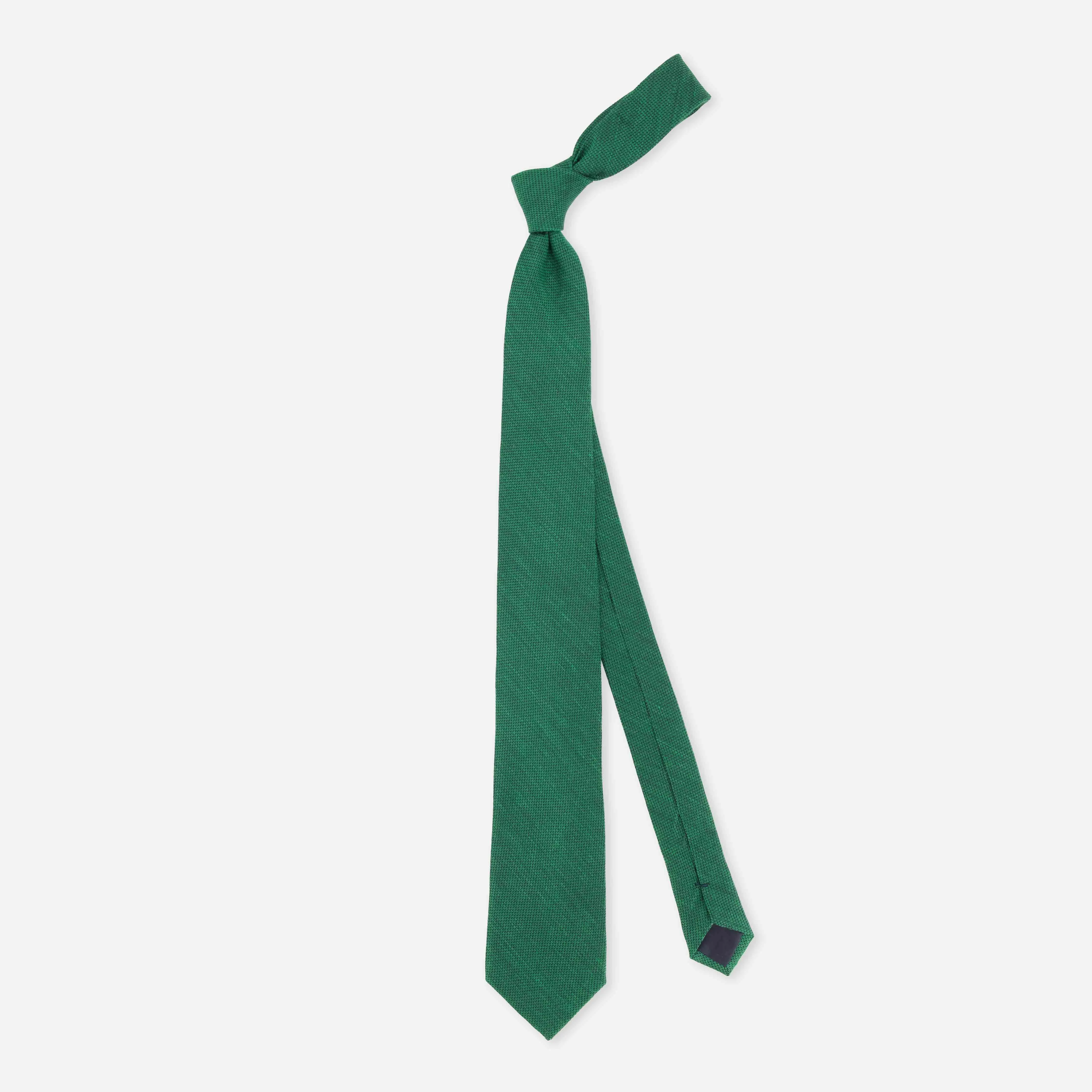 Jet Set Solid Emerald Green Tie