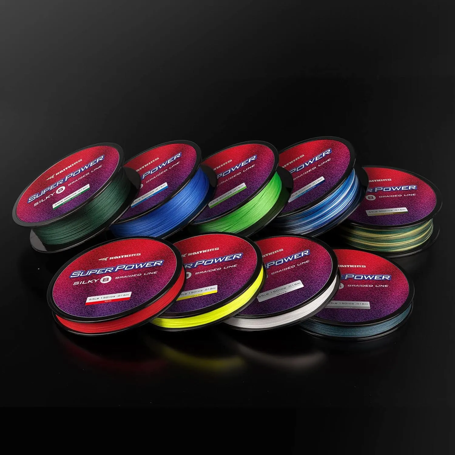 KastKing SuperPower Braided Fishing Line - Abrasion Resistant Braided Lines  Incredible Superline  Zero Stretch  Smaller Diameter  A Must-Have!