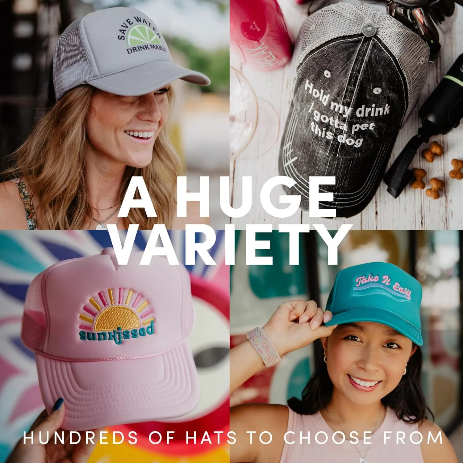 KATYDID 3-D Embroidered Trucker Hat
