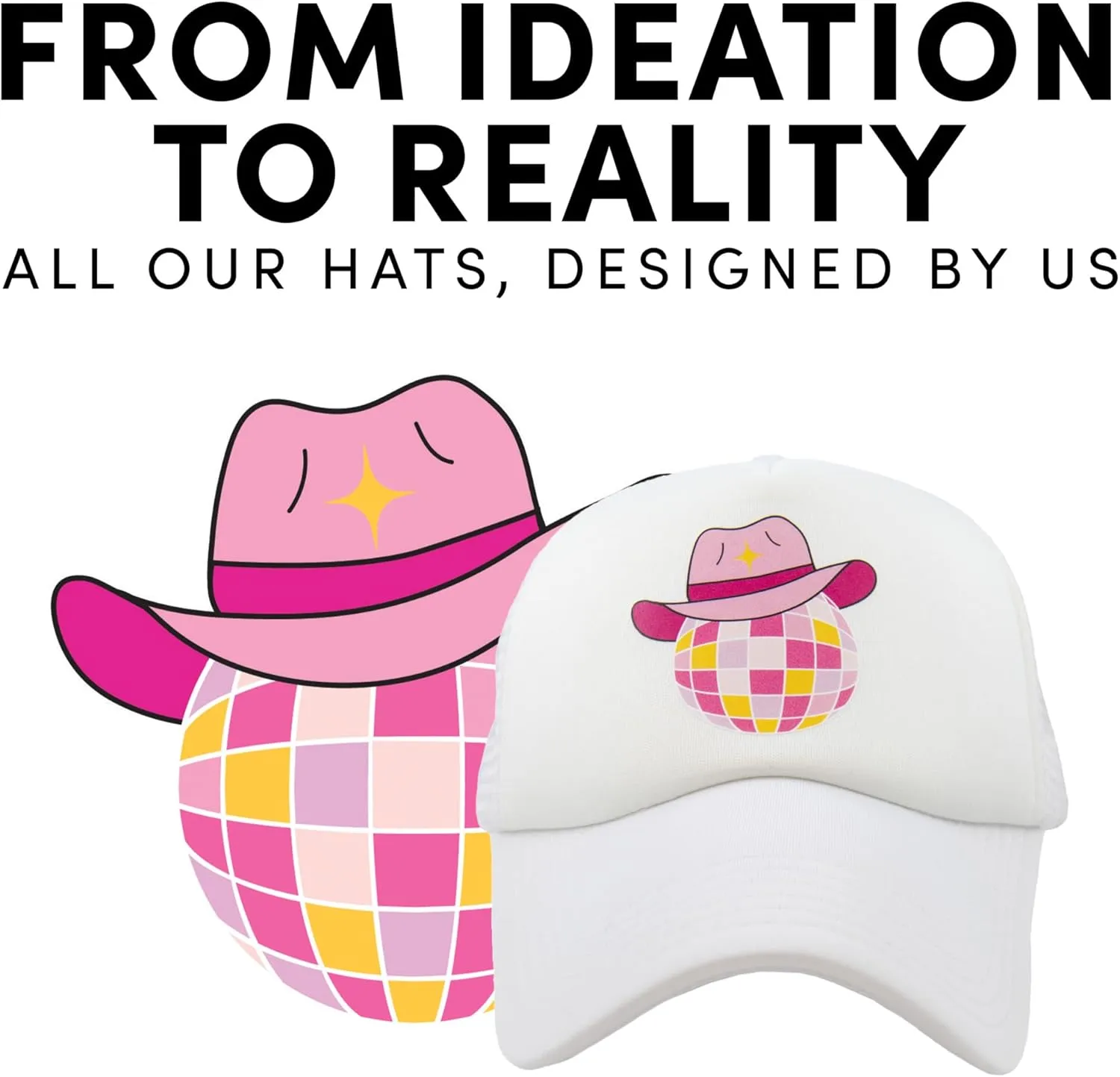 KATYDID 3-D Embroidered Trucker Hat