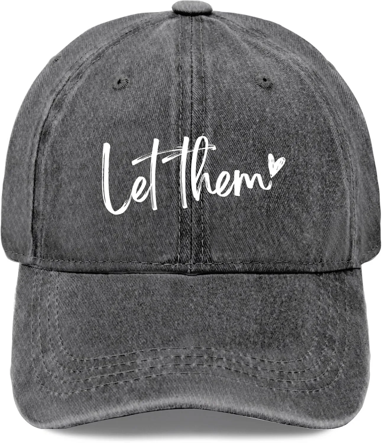 Let Them Funny Hat for Men Classic Washed Distressed Baseball Caps