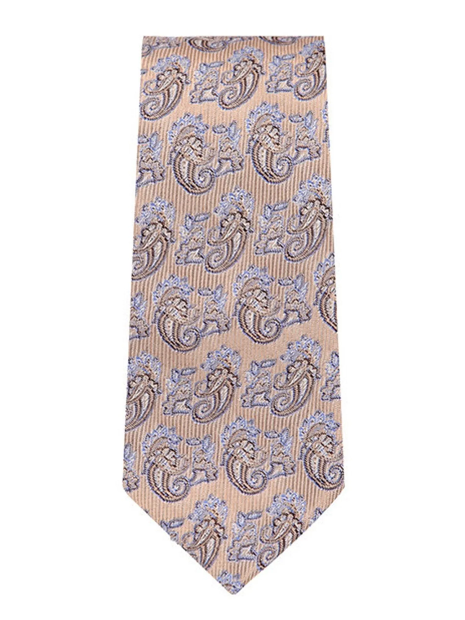 Marquis Men's Beige & Lavender Paisley Neck Tie & Hanky Set TH200-011