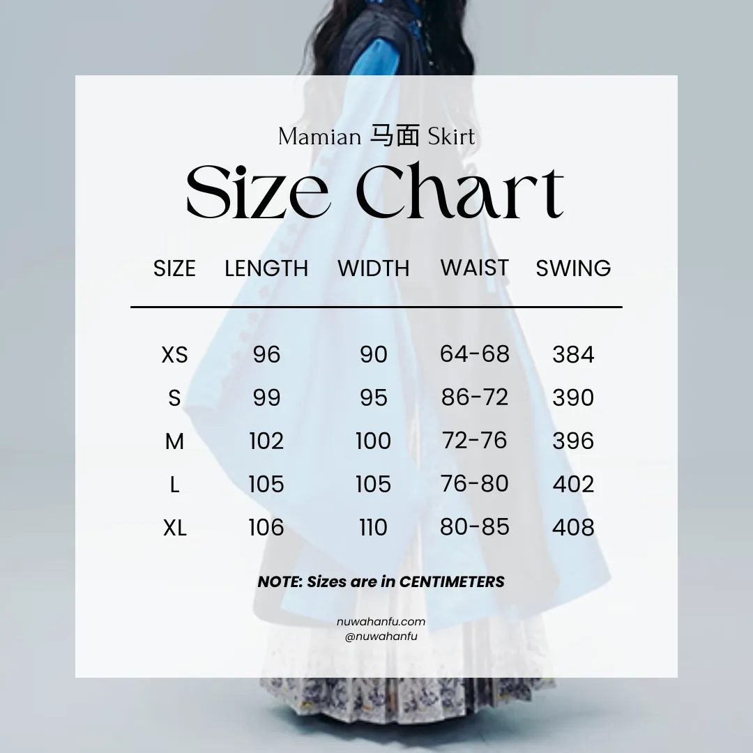 Meng Jing 梦境 Dreamscapes Modernized Late Ming Standing Collar Changshan Bijia & Mamian Set