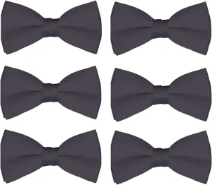 Men's Bow Tie Wholesale 6 Pack Wedding Ties Pre-Tied Formal Tuxedo Bowties