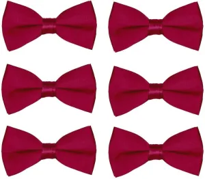 Men's Bow Tie Wholesale 6 Pack Wedding Ties Pre-Tied Formal Tuxedo Bowties