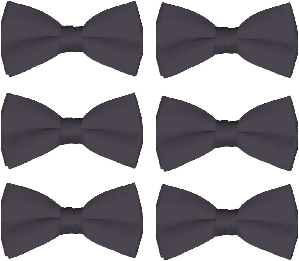 Men's Bow Tie Wholesale 6 Pack Wedding Ties Pre-Tied Formal Tuxedo Bowties