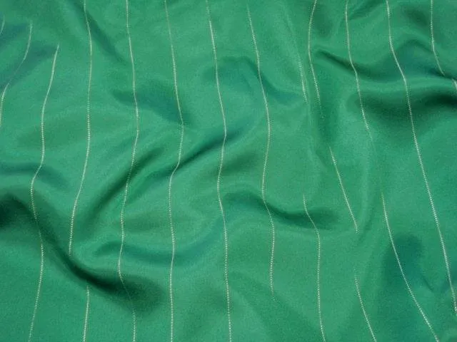 Metallic Pin Striped Satin