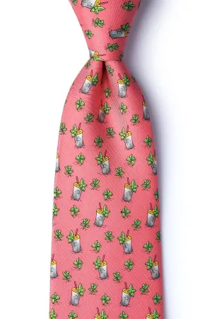 Mint Condition Tie -  Coral Silk