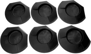 MUXSAM 6 Pieces All-Direction Putter Cups Practice Black Golf Putting Cup Golf Training Cup Golf Practicing Hole Putting Aid Putter Training Aid Fit for Beginner Golf Training Accessory