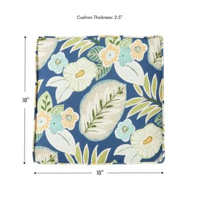 New - Kensington Garden 2pc 18"x18" Outdoor Chair Cushions Marlow