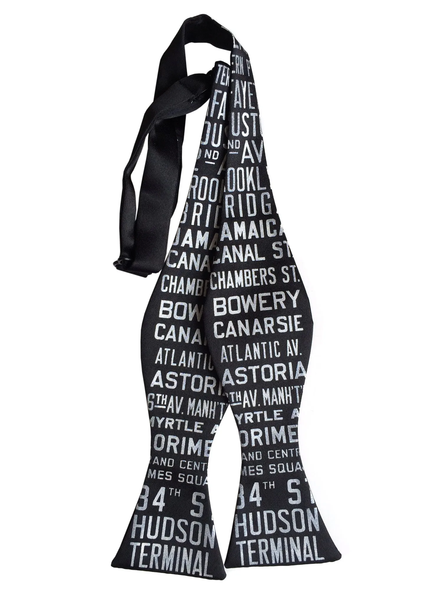 New York City Subway Sign Bow Tie