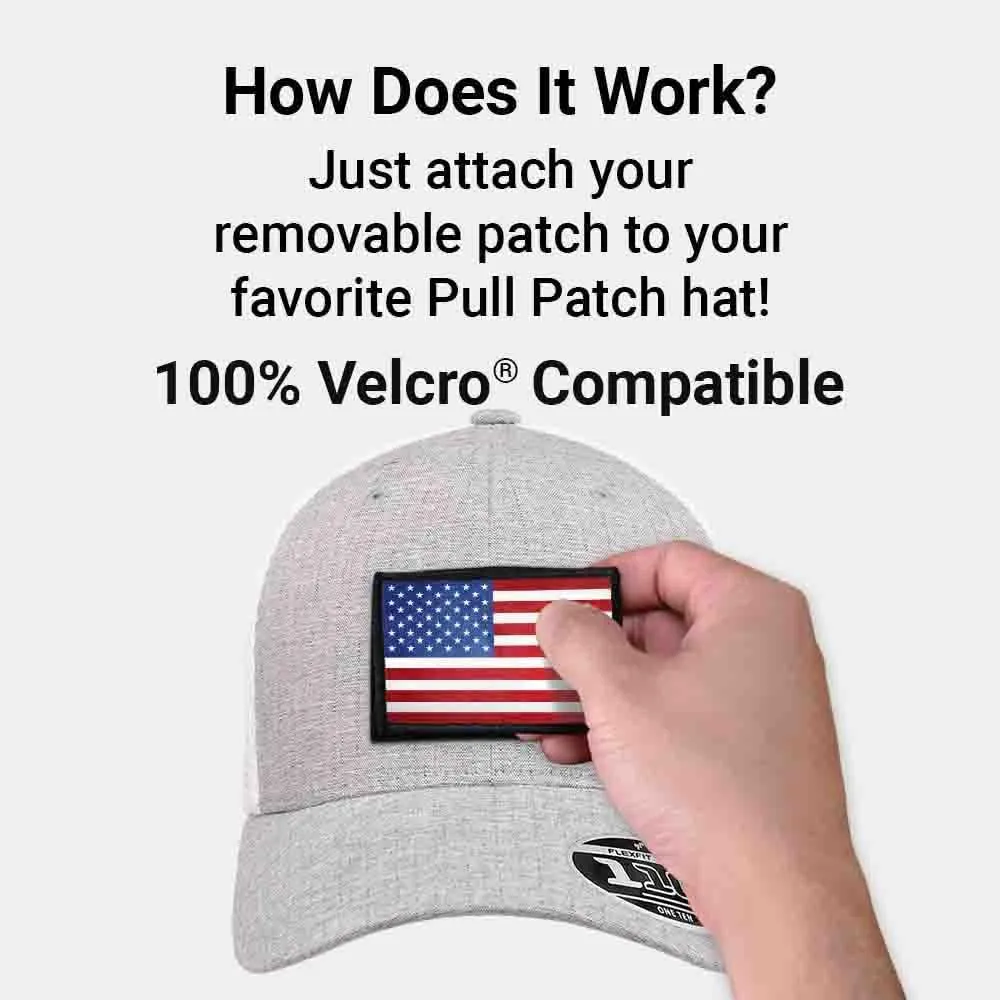 Pull Patch Curved Bill Flexfit   Snapback Trucker Hat | Tactical Cap | 2x3 Inch Loop Surface to Attach Morale Patches