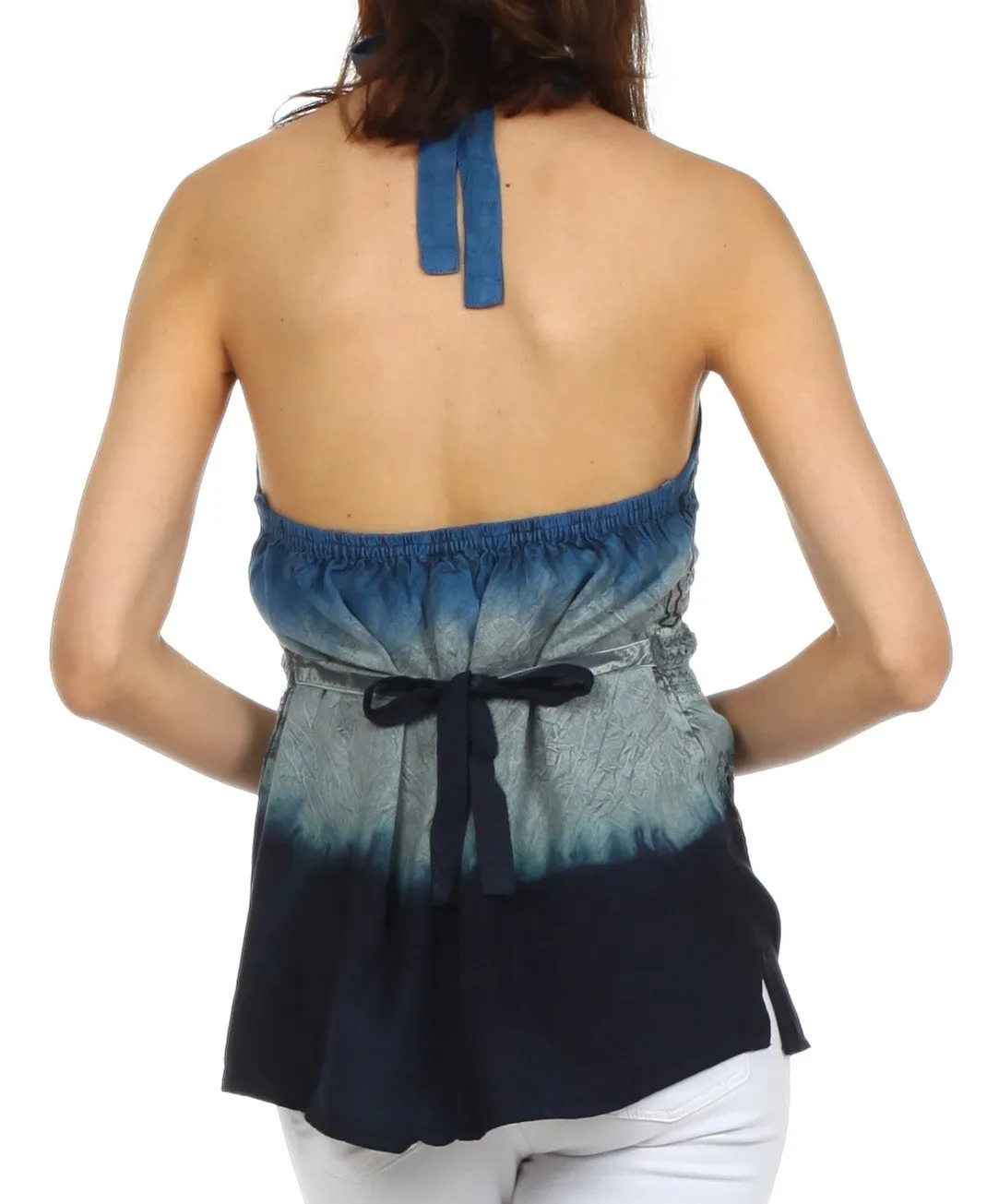 Sakkas Tallulah Embroidered Halter Top