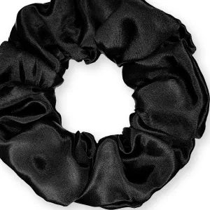 Scrunchies Premium Bridal Satin Available in 3 Sizes Made in the USA Black