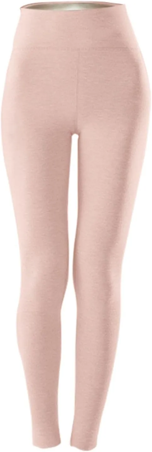 Soft Clouds Fleece Leggings for Women Casual Warm Winter Solid Pants Thermal Tights High Waist Yoga Pants